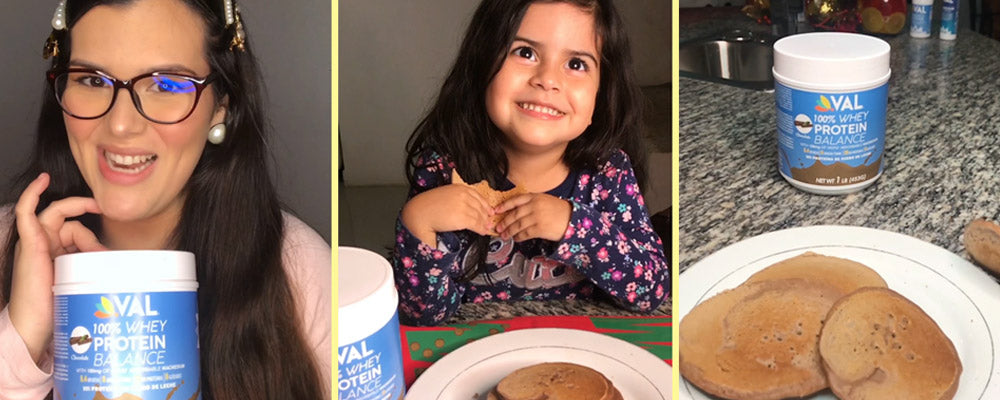 Receta fácil de @grelizbeauty de Panquecas de chocolate proteicas