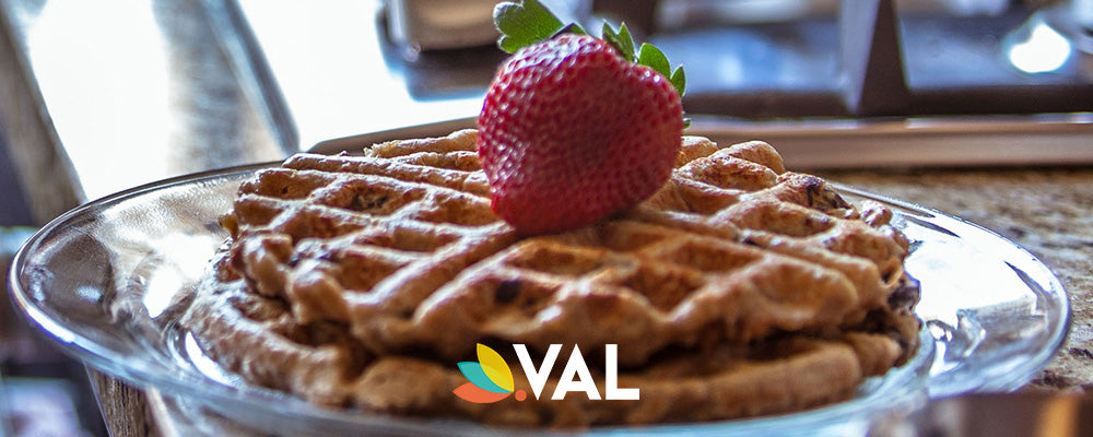 DELICIOSAS Y SALUDABLES WAFFLES PROTEICAS DE AVENA Y CAMBUR