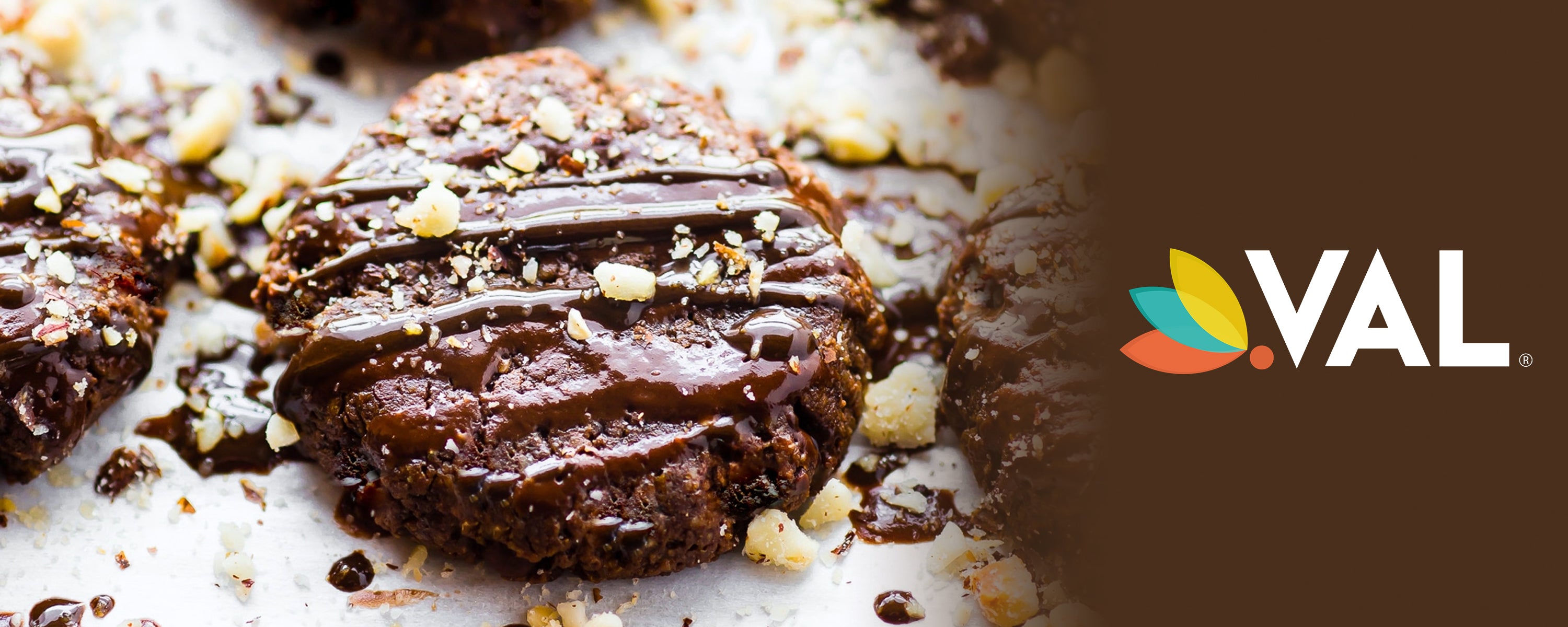 Galletas de proteína glaseadas con chocolate