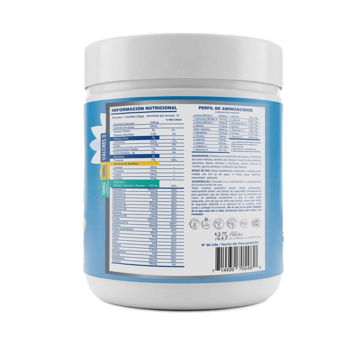 WHEY PROTEIN BALANCE VAINILLA CON MAGNESIO