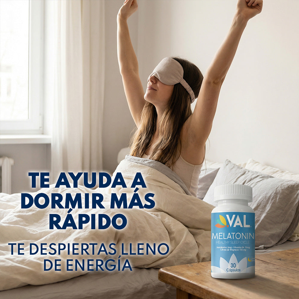 MELATONINA CON VITAMINA B6 Y CITRATO DE MAGNESIO