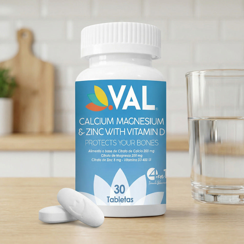 CALCIO, MAGNESIO Y ZINC + VITAMINA D