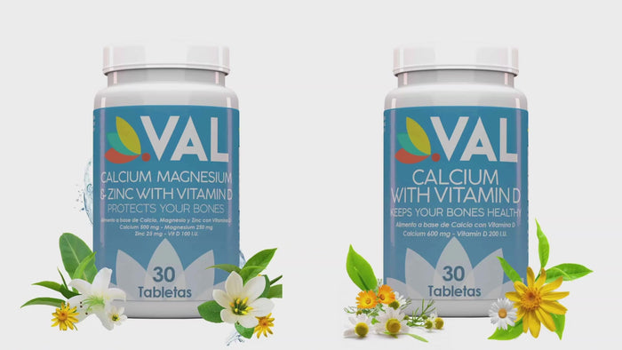 CALCIO MAGNESIO Y ZINC VITAMINA D VAL